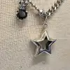 قلادة من اجزاء من تاج النجم الفضي النقي من الـ S925 الجديدة من اليابان وكوريا details Picture